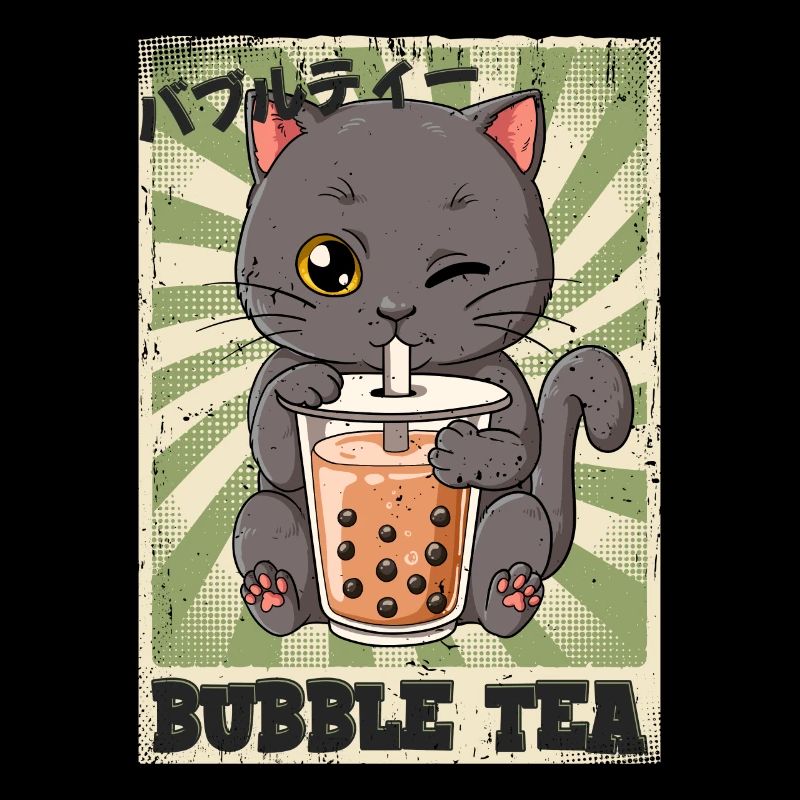 Boba Tea Katze Bubble Tea