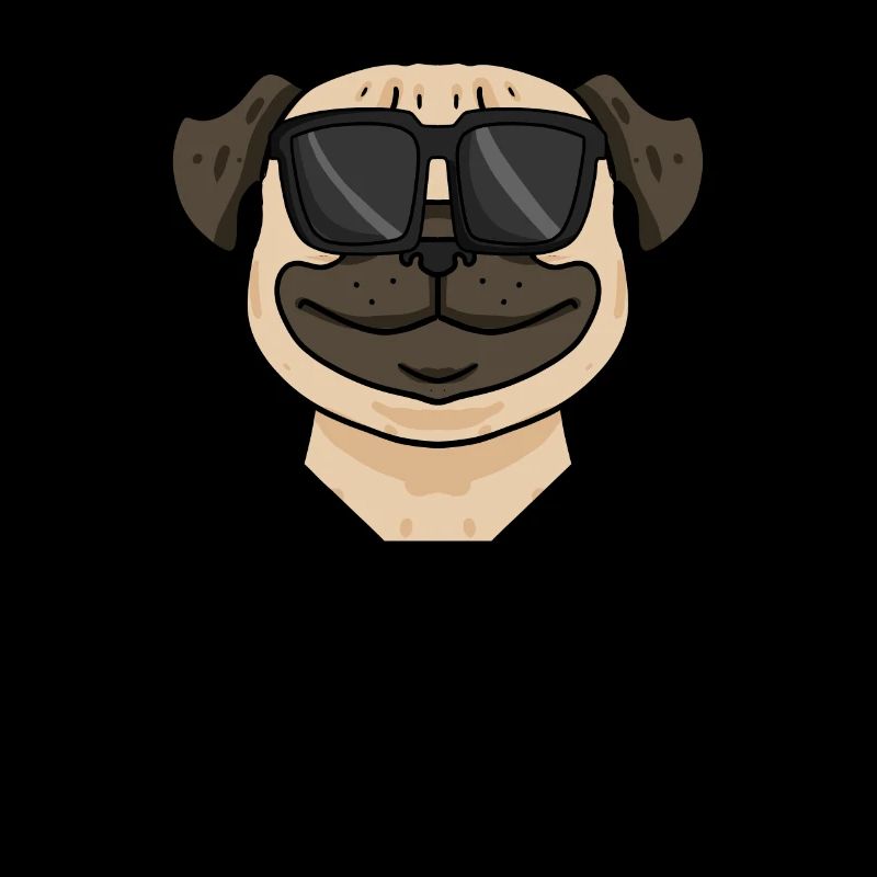 Cooler Hund Mops Chef Spruch