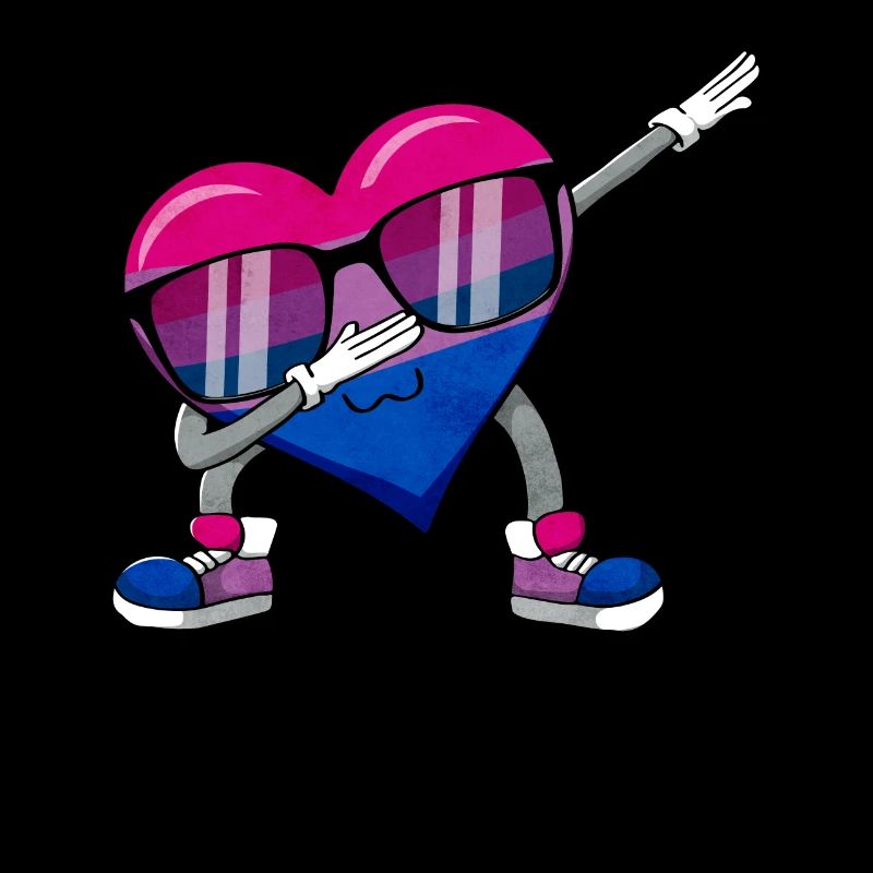 Bi Pride Bisexual Flag Saint-Valentin Coeur