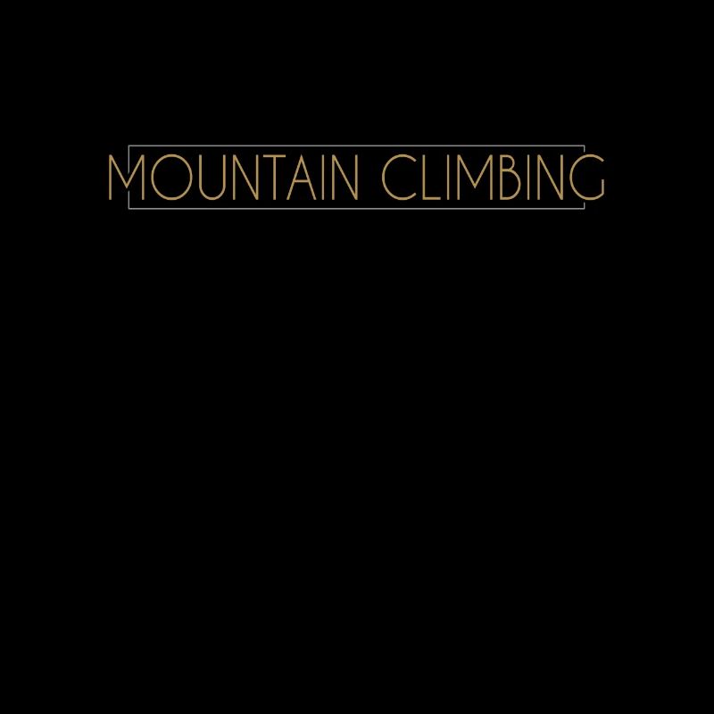 Mountaineering lettering