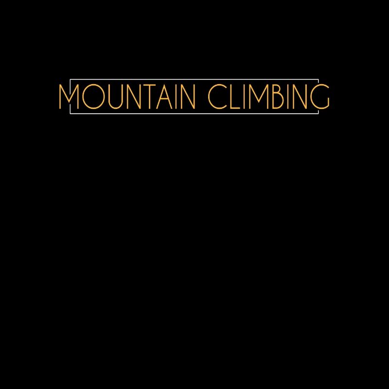Mountaineering lettering