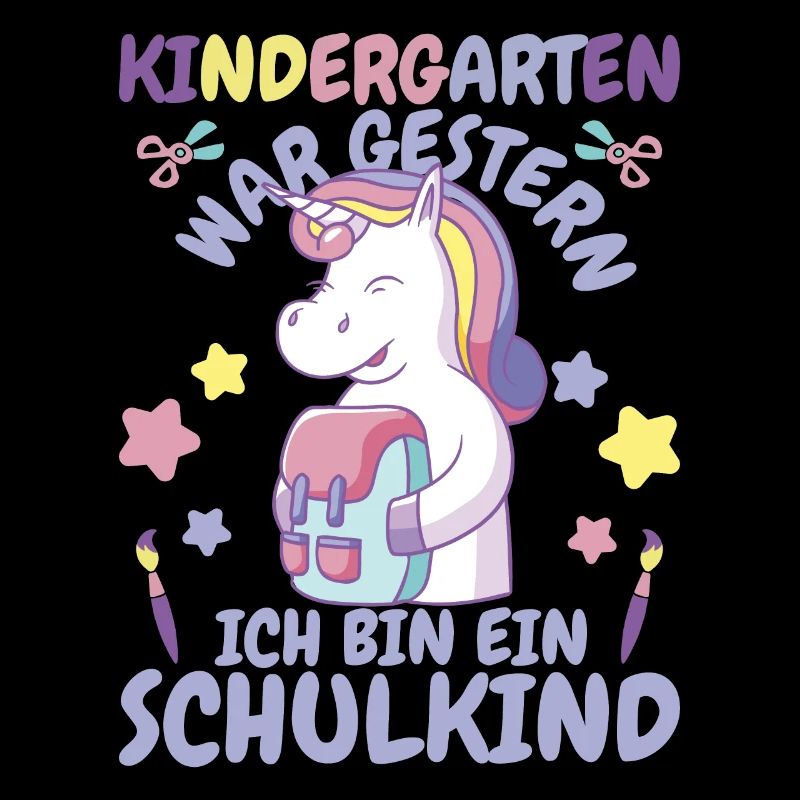 Ich bin ein Schulkind Einhorn