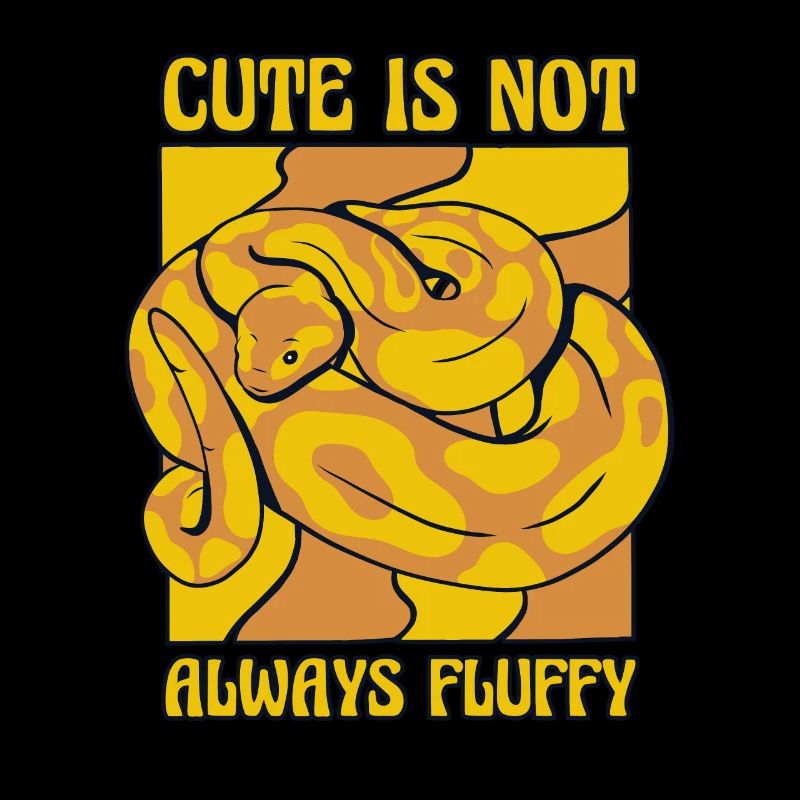 Cute Is Not Always Fluffy Python Schlange Banana