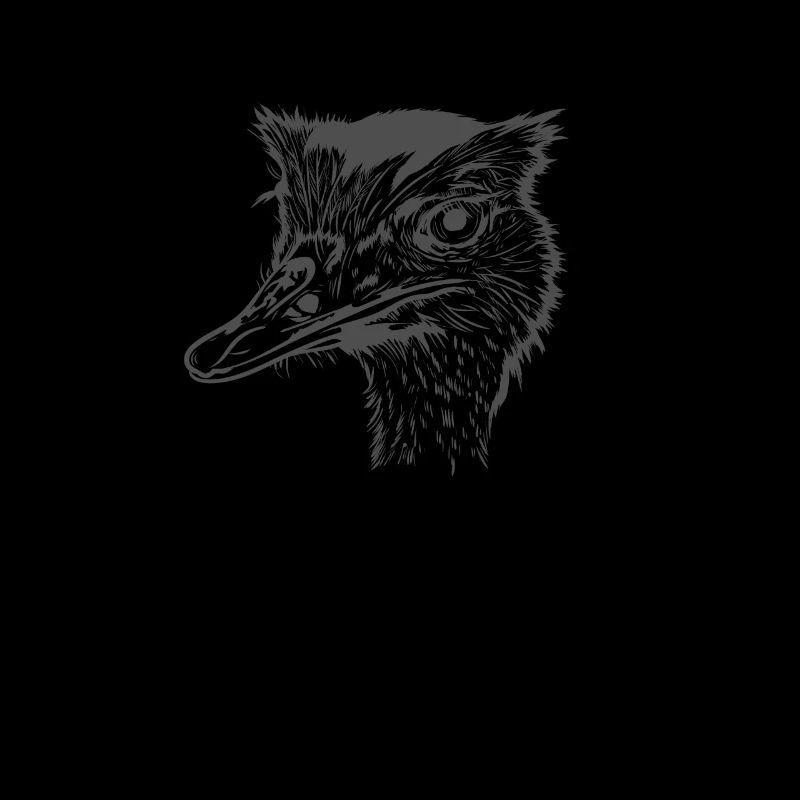 Straußenkopf Laufvogel Savanne