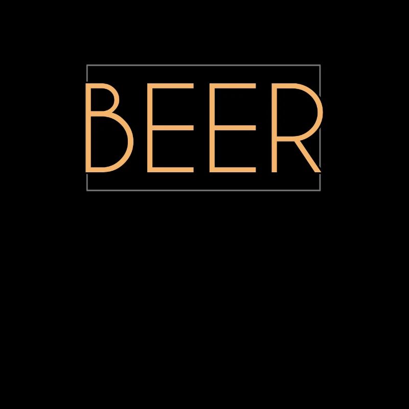 Bier Schriftzug