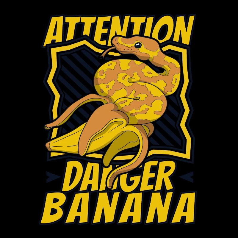 Attention Danger Banane Python Serpent Banane