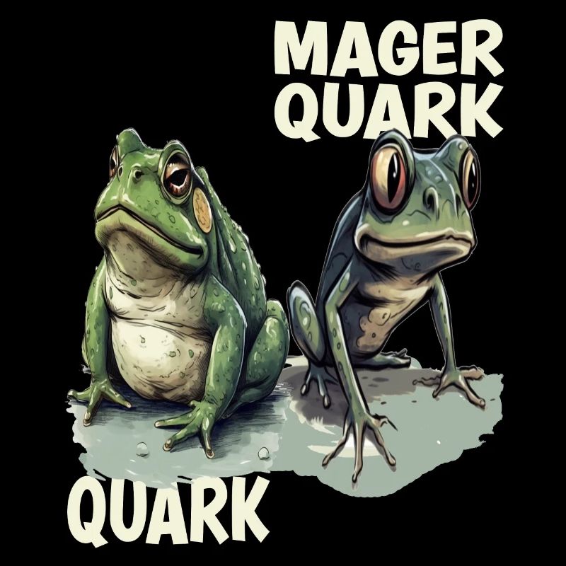 frog tadpole curd curd diet low-fat quark pun