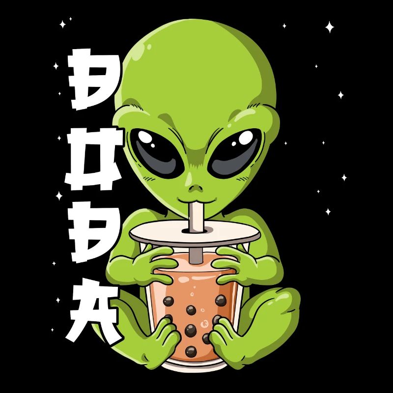 Boba Tea Alien Bubble Tea