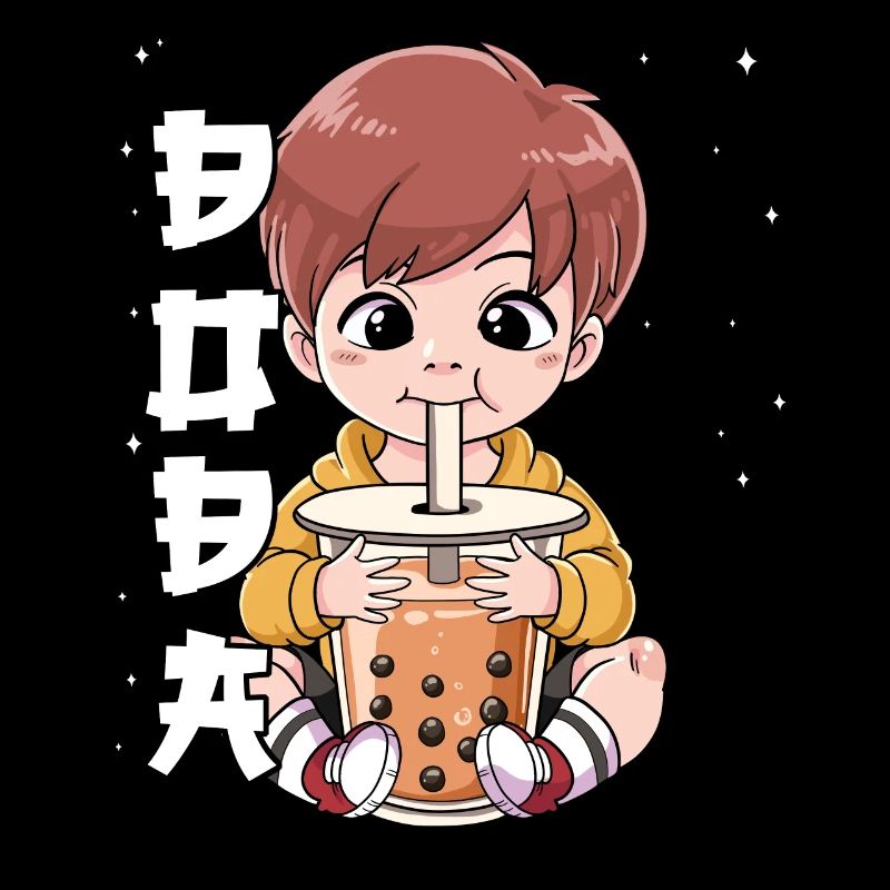 Boba Tea Junge Bubble Tea