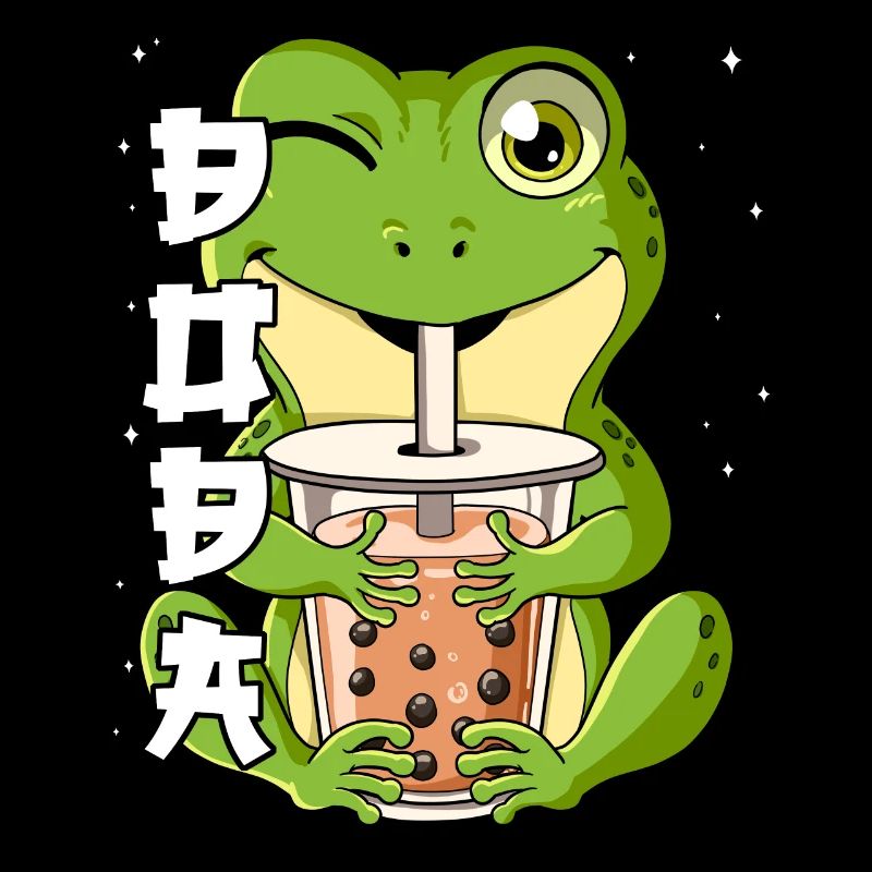 Boba Tea Frosch Bubble Tea