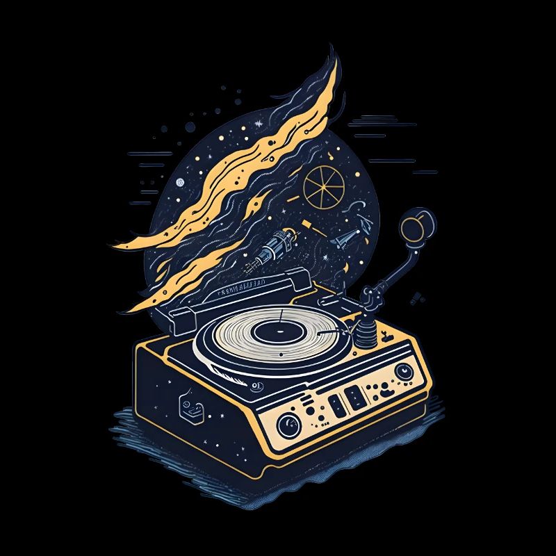 Galactic Vinyl Record Player