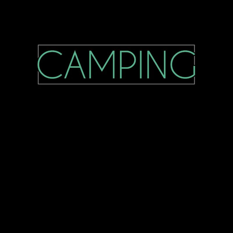 camping lettering
