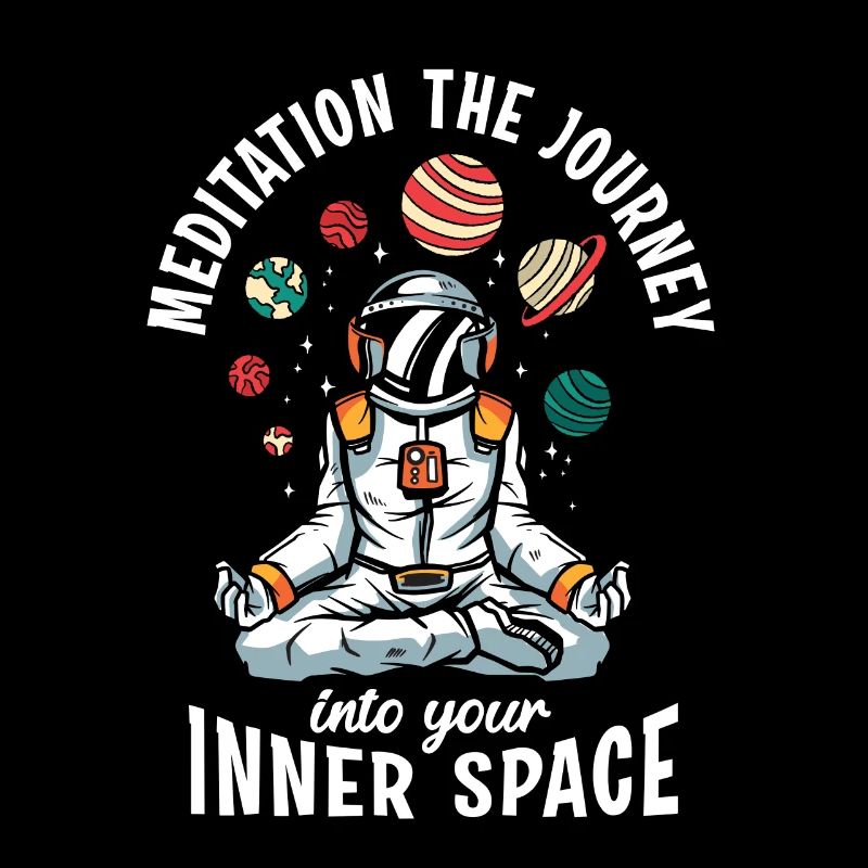 Space Mushroom Meditating Solar System Science Fan