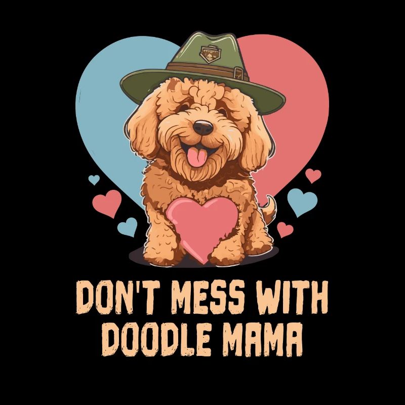 Don't Mess With Doodle Mama Goldendoodle Dog Mom