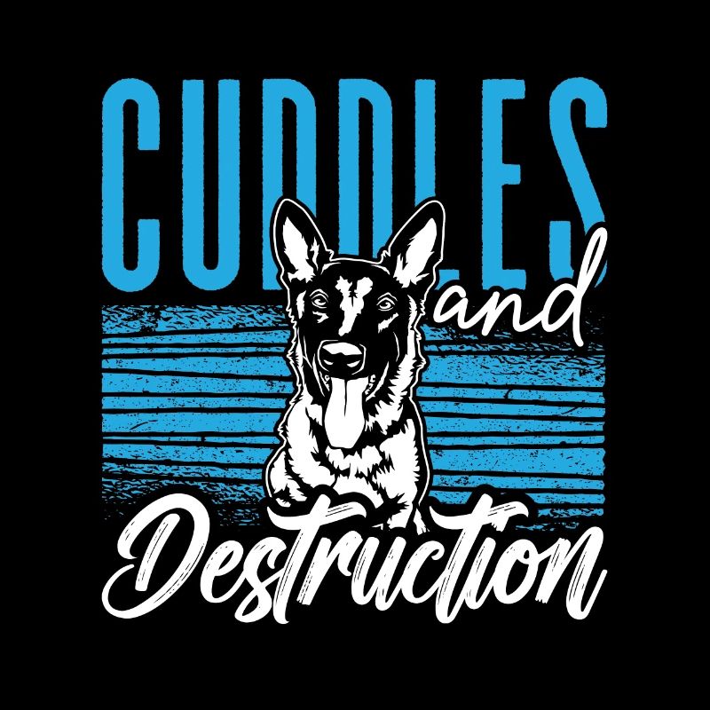 Belgian Malinois Cuddles & Destruction Working Dog