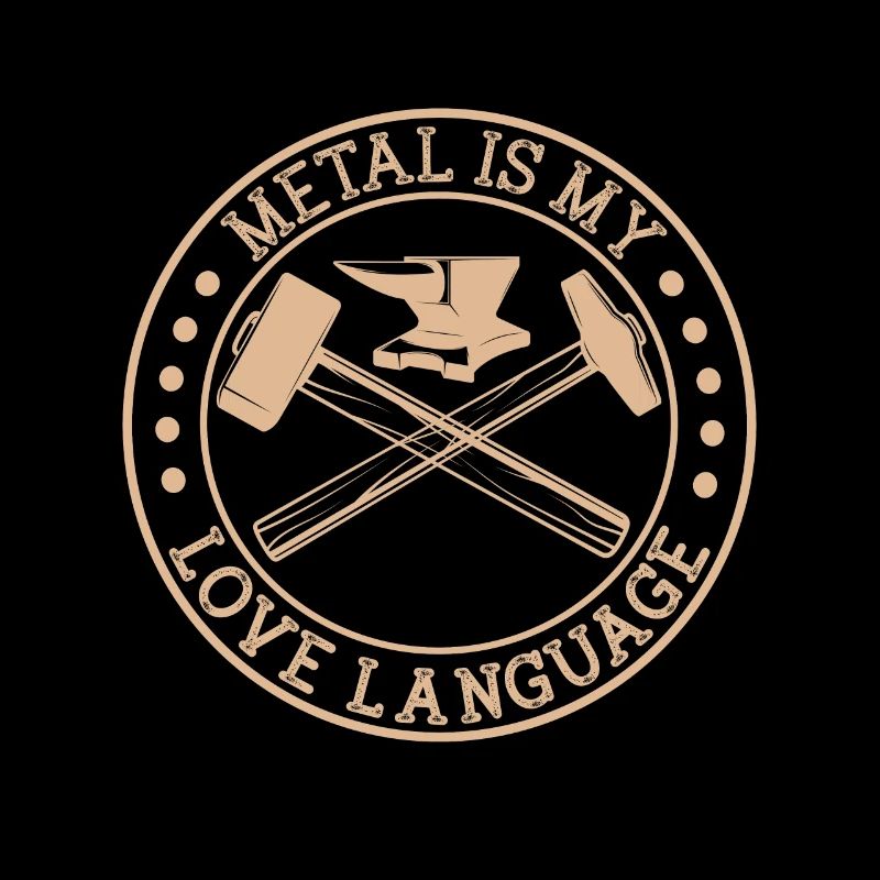 Blacksmithing Metal Is My Love Language Gift Idea