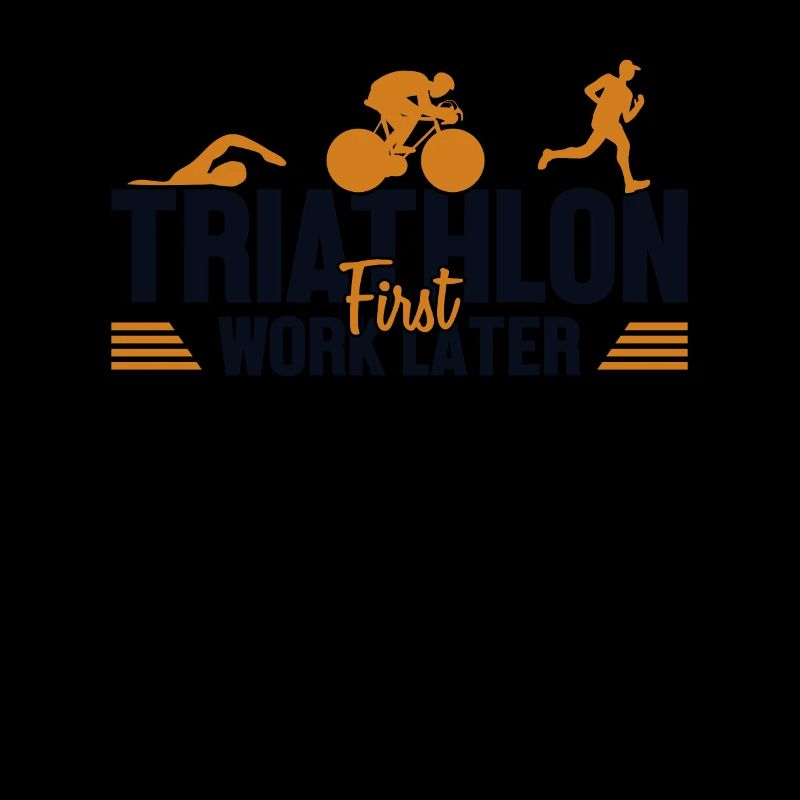 Triathlon First Work Later Triathlet Training