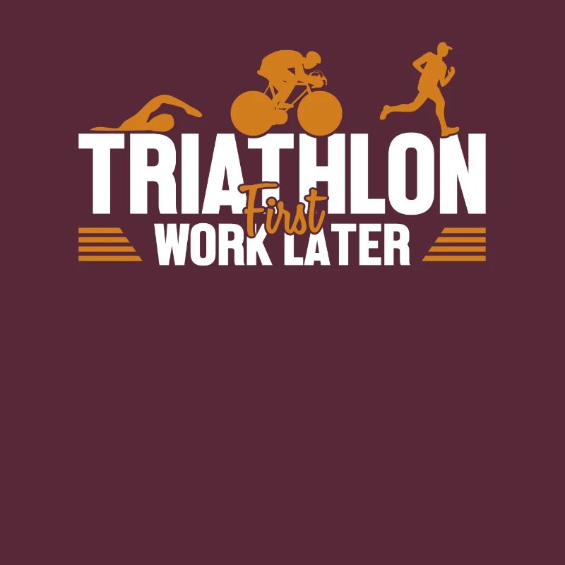 Triathlon First Work Later Triathlet Training