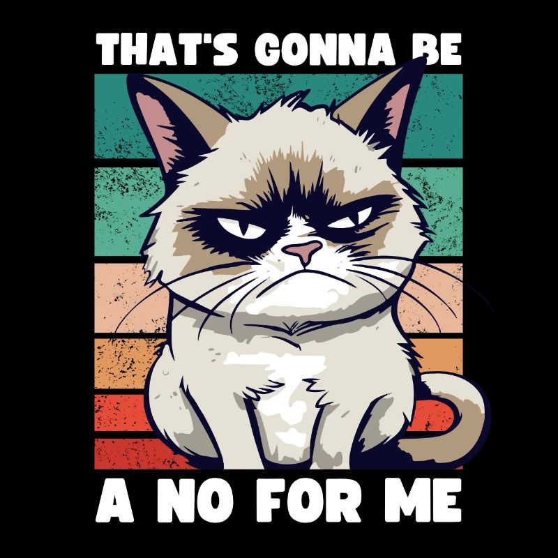 Grump Cat: That's going to Be A No For Me - Sarcasm