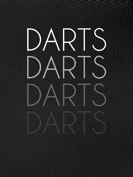 Darts lettering