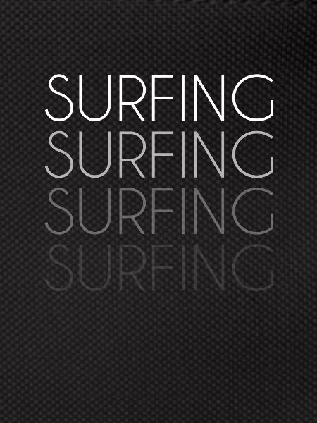 Surfen Schriftzug