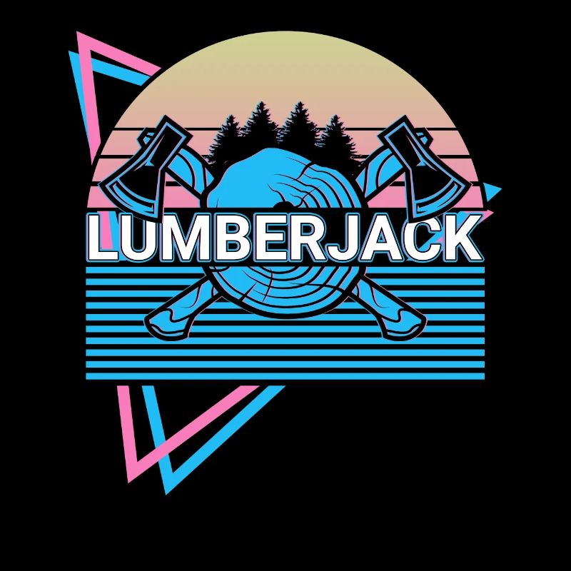 Lumberjack Woodworking Retro