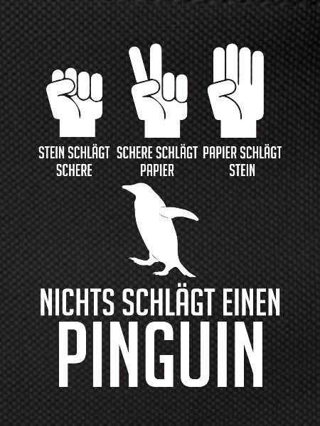 Tiermotiv Pinguin