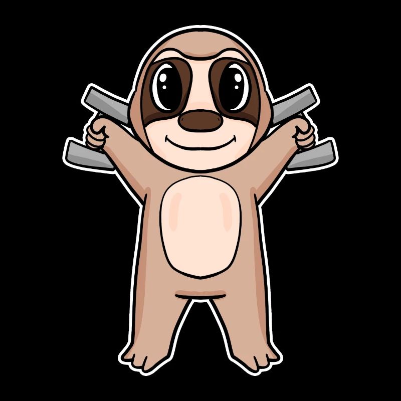Sloth Dumbbell Training Strength Training Fitness
