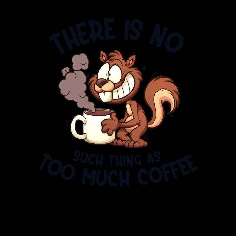 Trop de café Écureuil gris Écureuil Écureuil Écureuil