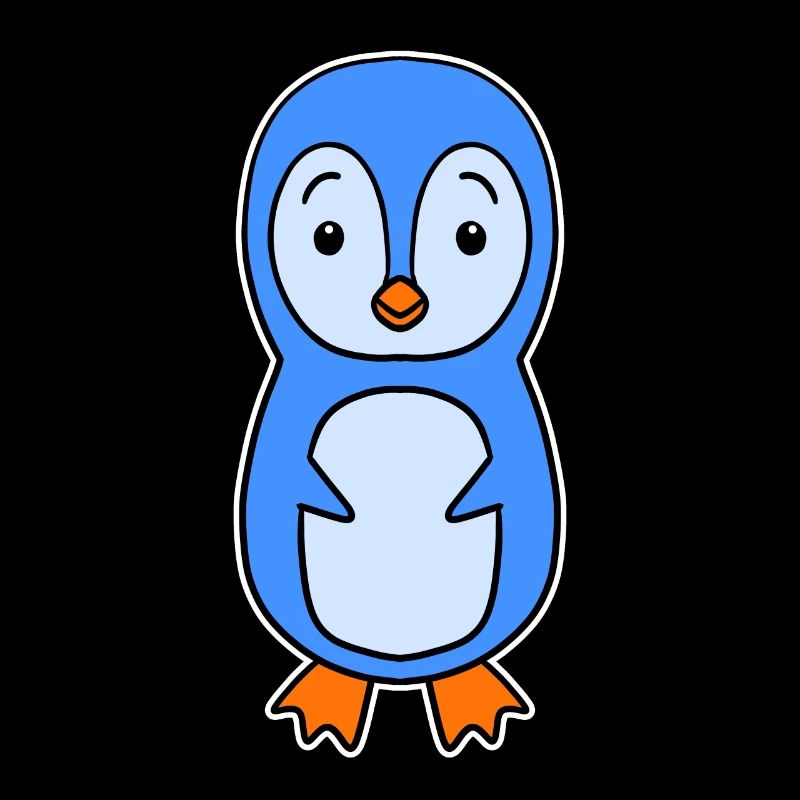 Simple Penguin - Pinguin Motiv