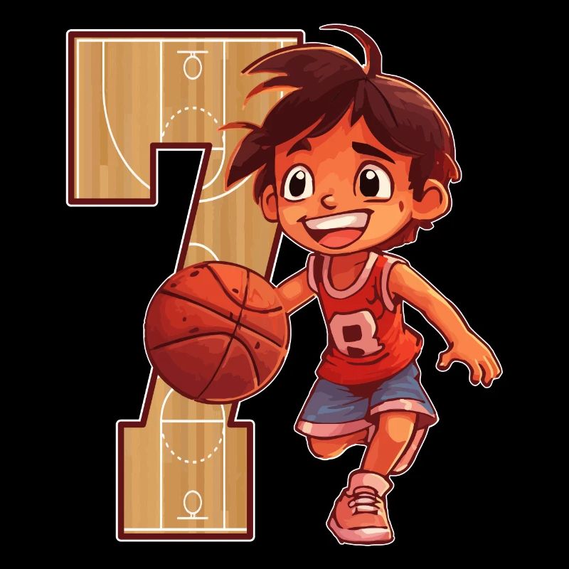 Basketball Anniversaire - 7 ans Garçon - 7.