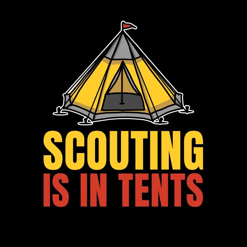 Le scoutisme amusant est dans des tentes