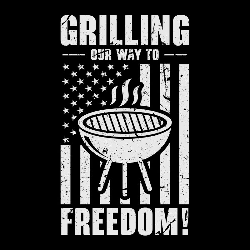 Barbecue de l’indépendance des États-Unis Drapeau américain