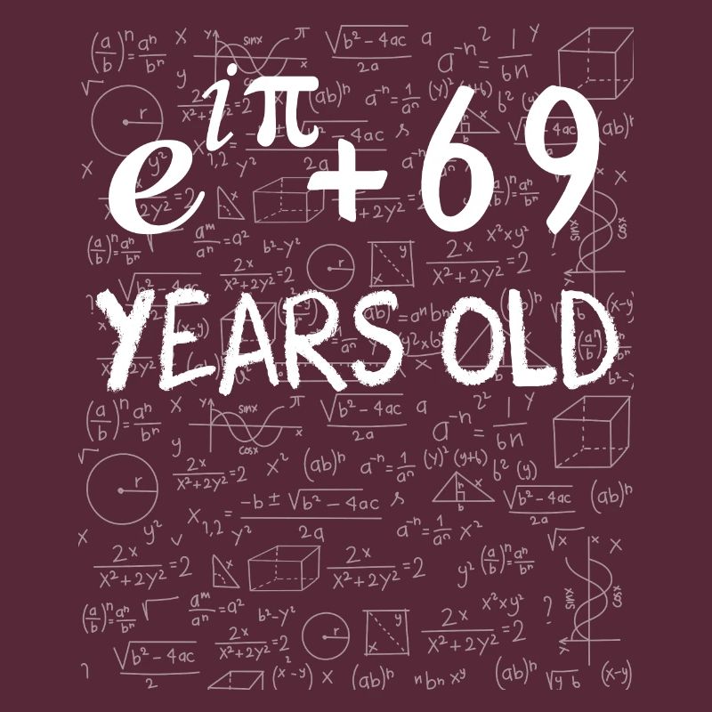 68th Birthday 68 Years Euler Identity Math Gift