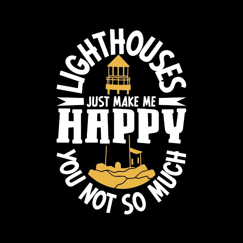 Lighthouse Seaside Nautical I Love Lighthouse