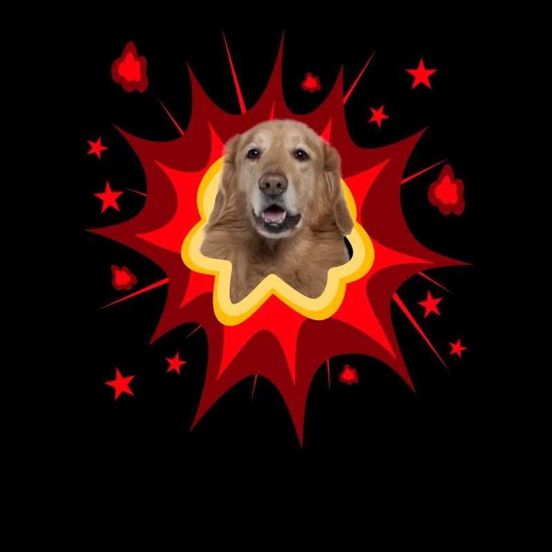 Conception de chien comique - Pow - Hovawart