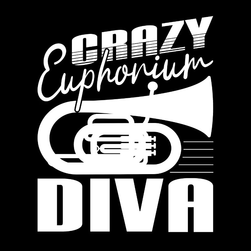 Crazy Euphorium Diva Baritone Bass Player Gifts