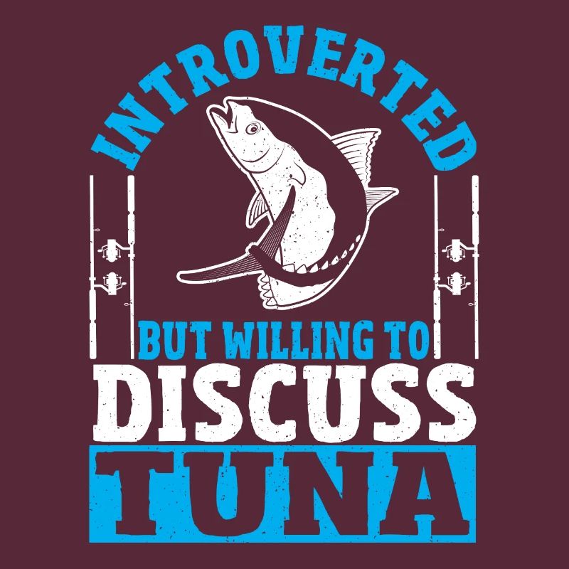 Thunfischfischen Introvertiert, aber bereit, über