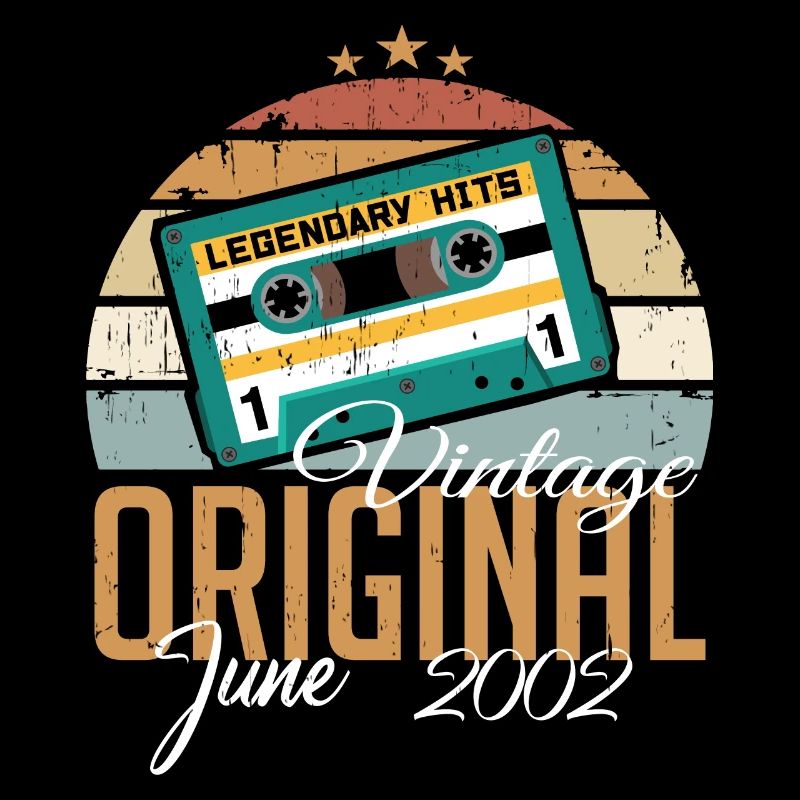 Original June 2002 born vintage 2002 Retro