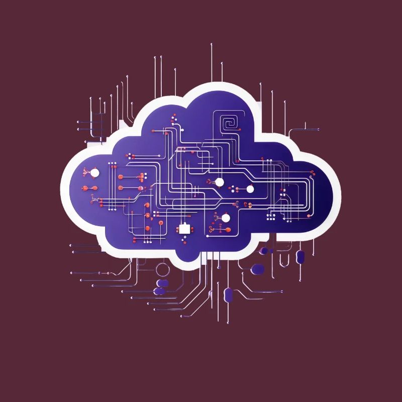Cloud-Computing-Computerelektronik-Schaltung