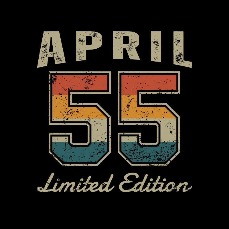 Geburtstag: April 1955 - Limited Edition Retro