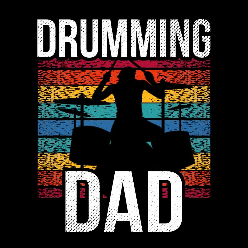 Drummer Father Drumming Drums