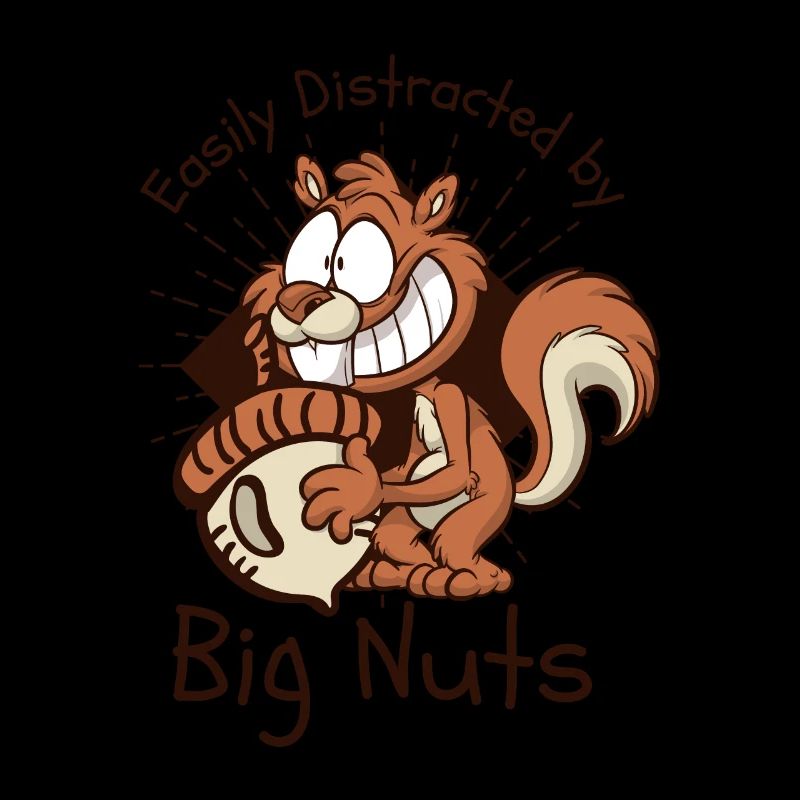 Easily Distracted By Big Nuts Squirrel