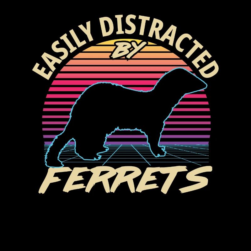 Retro 80s Style Vintage Easily Distracted By Ferre