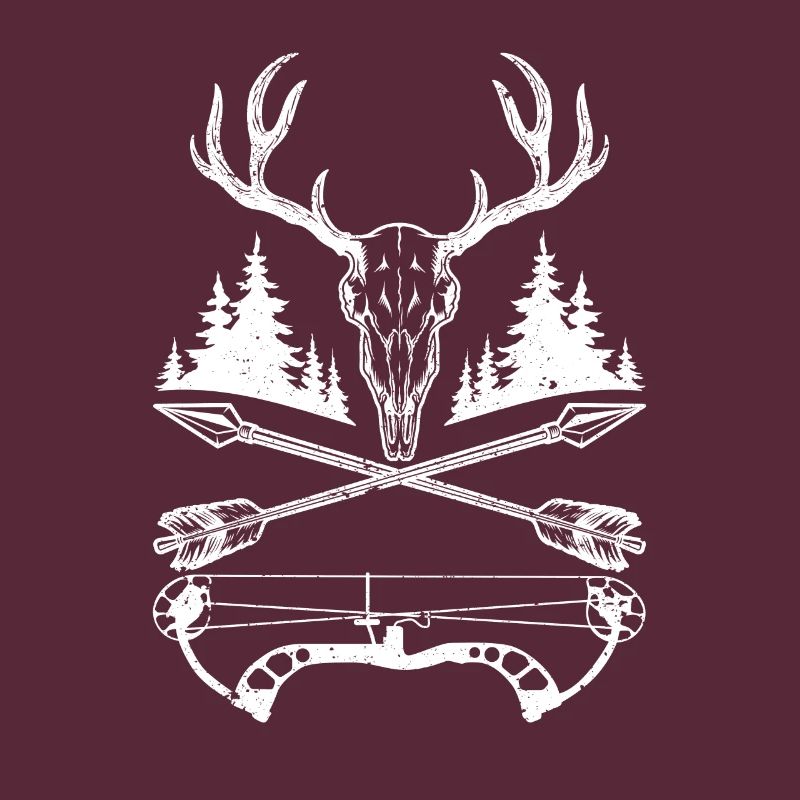 Hirsch Schädel Compound Bogen Elch Jagd