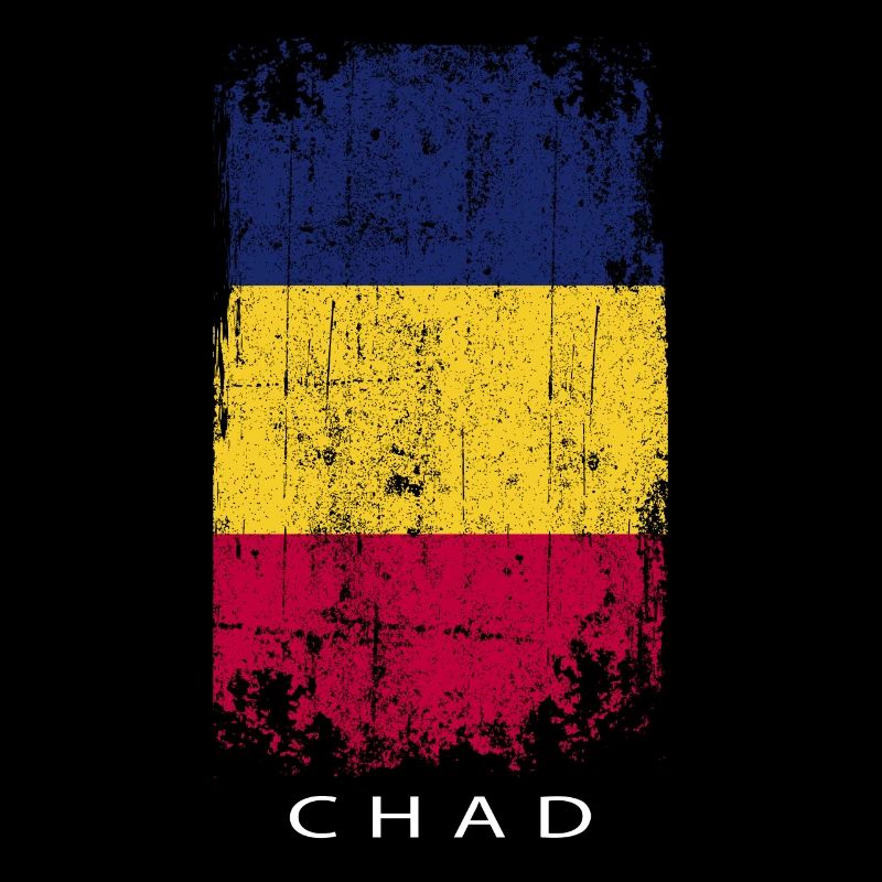 Souvenir avec le drapeau du Tchad