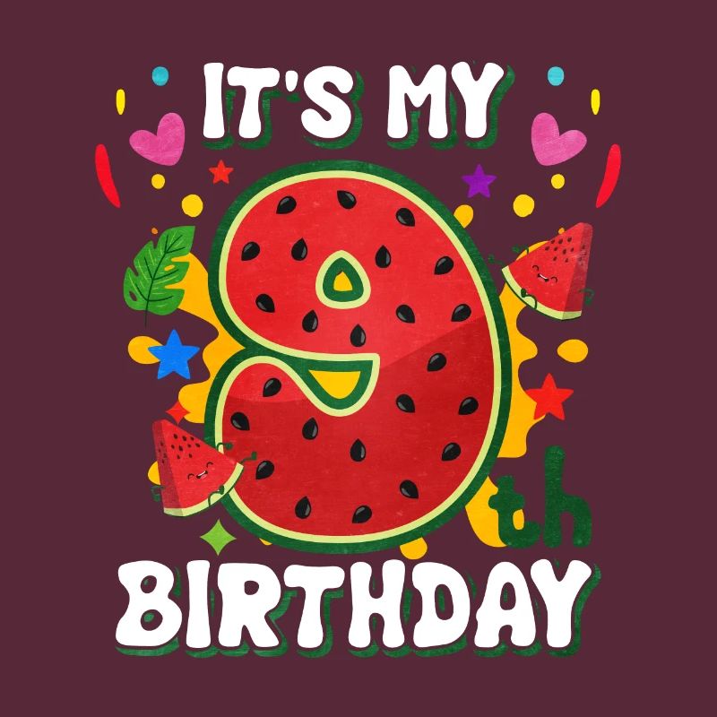 9 Anniversaire Pastèque Cadeau d’été
