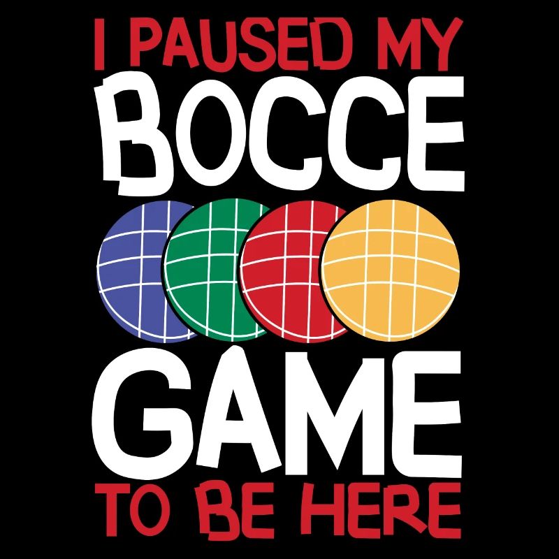 Lustiger Boccia-Spieler