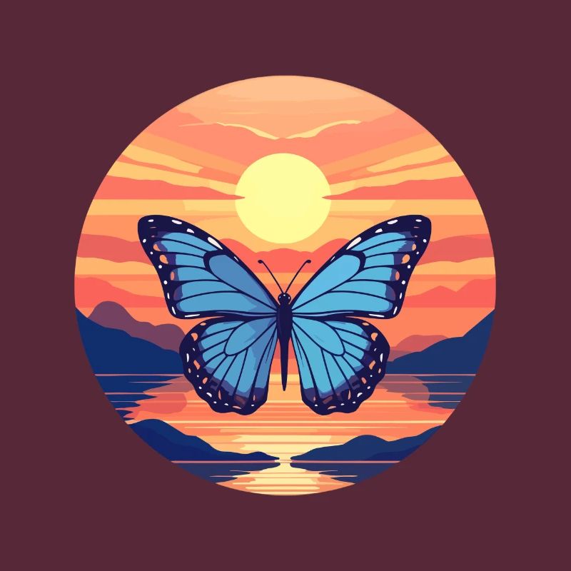 Morpho Papillon Bleu