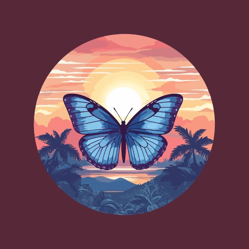 Morpho Papillon Bleu